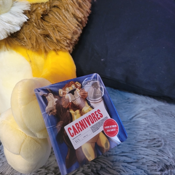 Gold & Brown 10 inch plush seated Lion from Carnivores Book by Dan Santat - Picture 9 of 10